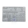 1C0 010 238 B : Autocollant de données pour VW New Beetle