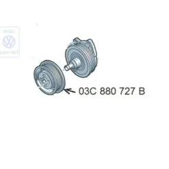 03C 880 727 B : valve - Riemenscheibe