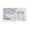 3C0 010 455 M : Autocollant de données pour VW Passat B6