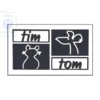 7D0 854 433 B 3Q1 : emblème - emblem - Folienschriftzug Tim und Tom