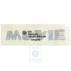 1H6 853 750 H Z47 : emblème - emblem - Folienschriftzug Movie