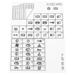 1J0 010 227 H : - Kennschild