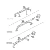 Joint d'origine entre culasse et pipe d'admission pour moteur Volkswagen type1 "Pied Moulé" 25cv