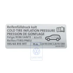 2K0 010 422 J : - Kennschild