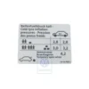 1K0 010 462 L : Plaque de données pour VW Golf Mk4