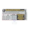 1K0 010 647 M : sticker - Dichtung, links (Seitenscheibe)