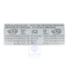 7L6 010 342 D : Plaque de données pour VW Touareg