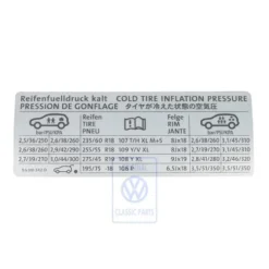 7L6 010 342 D : Plaque de données pour VW Touareg