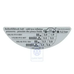 6N0 010 281 K : sticker - Kennschild