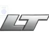 Sigle "LT" chromé et noir - 281853689